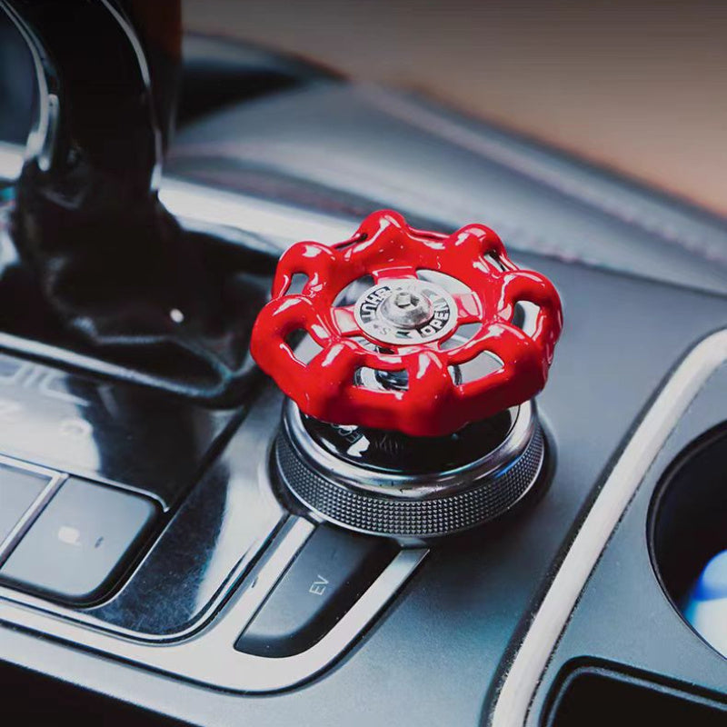 Retro Alloy Car Central Control Knob One-Button Start Stylish Interior Accessories