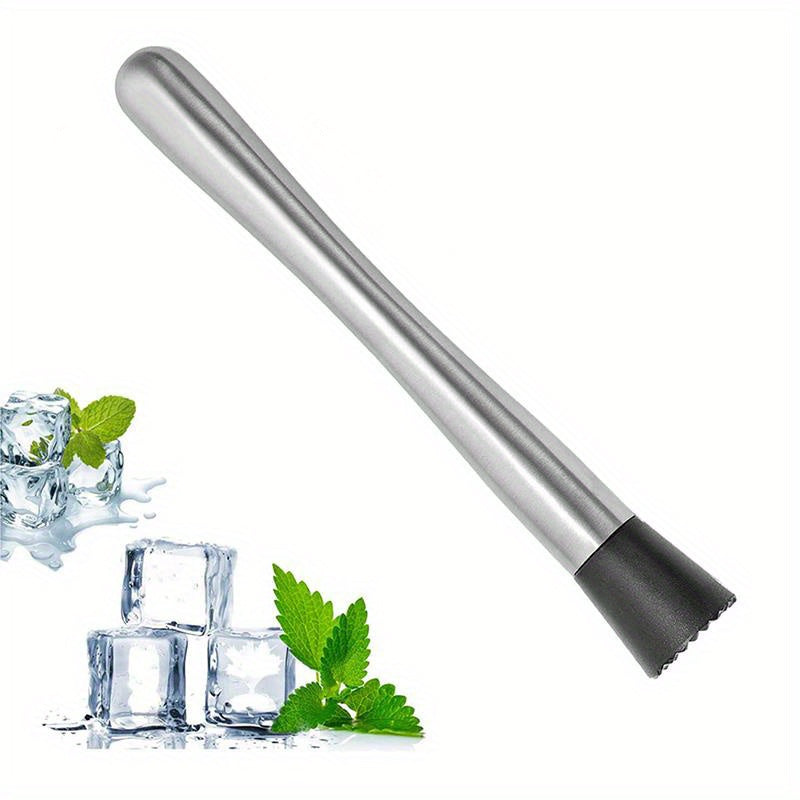 Uyda yoki barlarda ichimliklarni aralashtirish uchun mo'ljallangan, mustahkam zanglamaydigan po'latdan yasalgan mojito muddleri, tsitrus mevalarini, o'tlarni va ziravorlarni maydalash uchun ideal.