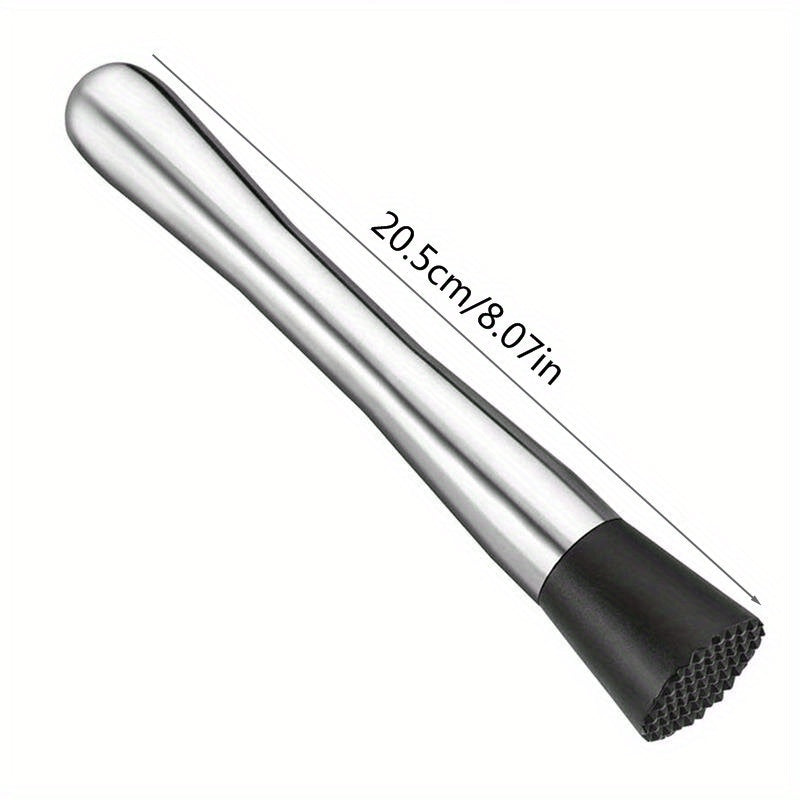 Stainless Steel Mojito Muddler Bar Tool for Mixing Drinks at Home or Bar