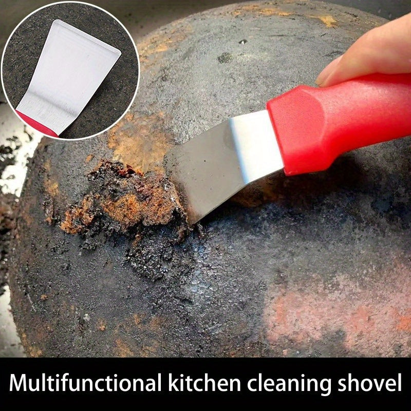 Multi-Functional Stainless Steel Scraper for Ice, Kitchen, Range Hood Cleaning
