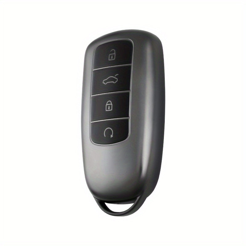 Universal TPU Key Fob Cover with Keychain for Car Remote Protective Shell