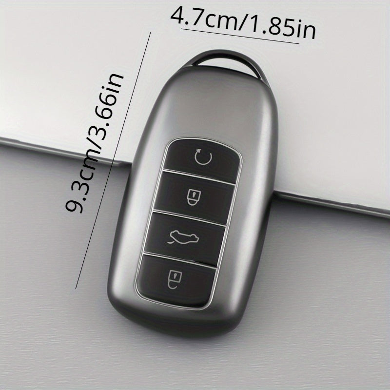 Universal TPU Key Fob Cover with Keychain for Car Remote Protective Shell