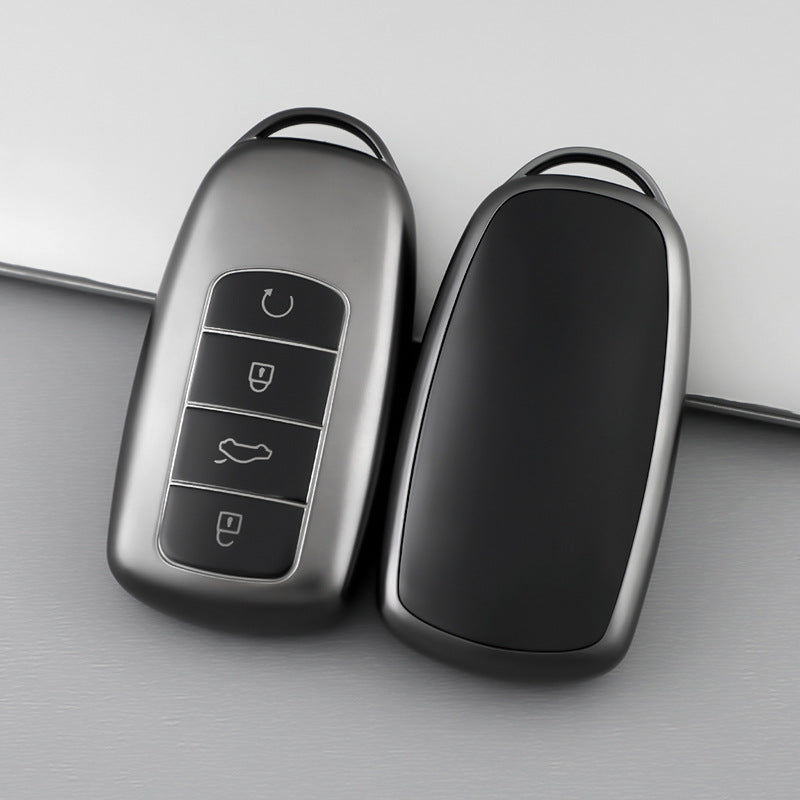 Universal TPU Key Fob Cover with Keychain for Car Remote Protective Shell