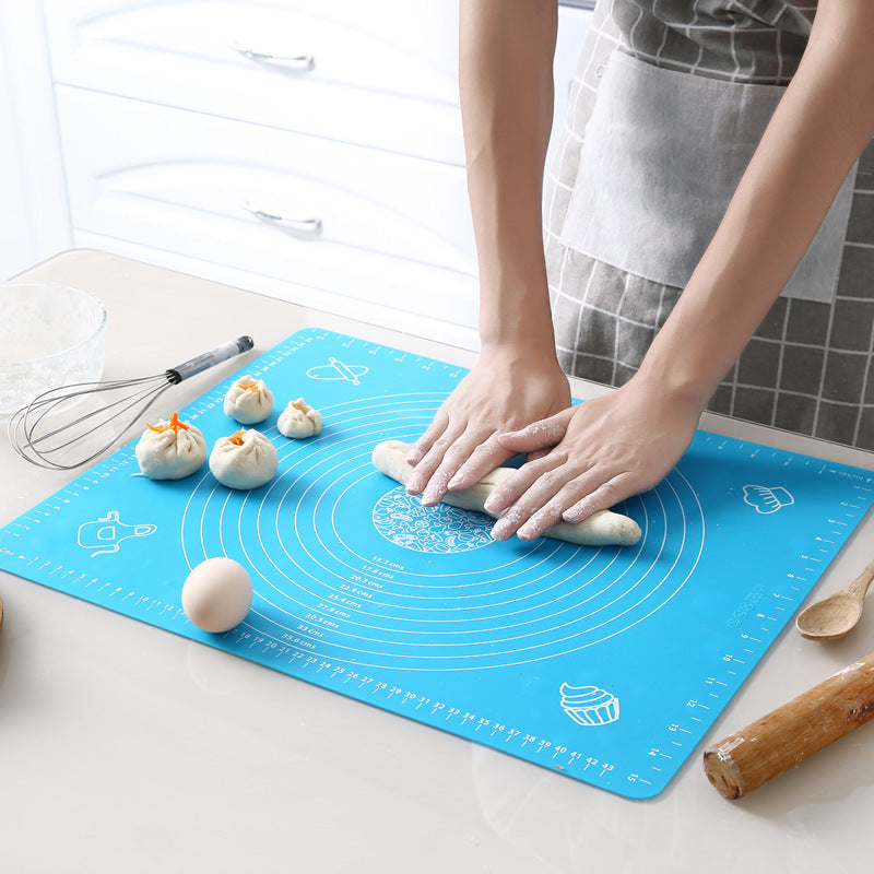 Large Silicone Pastry Mat with Measurements Non-Slip Heat-Resistant Baking and Kneading Pad