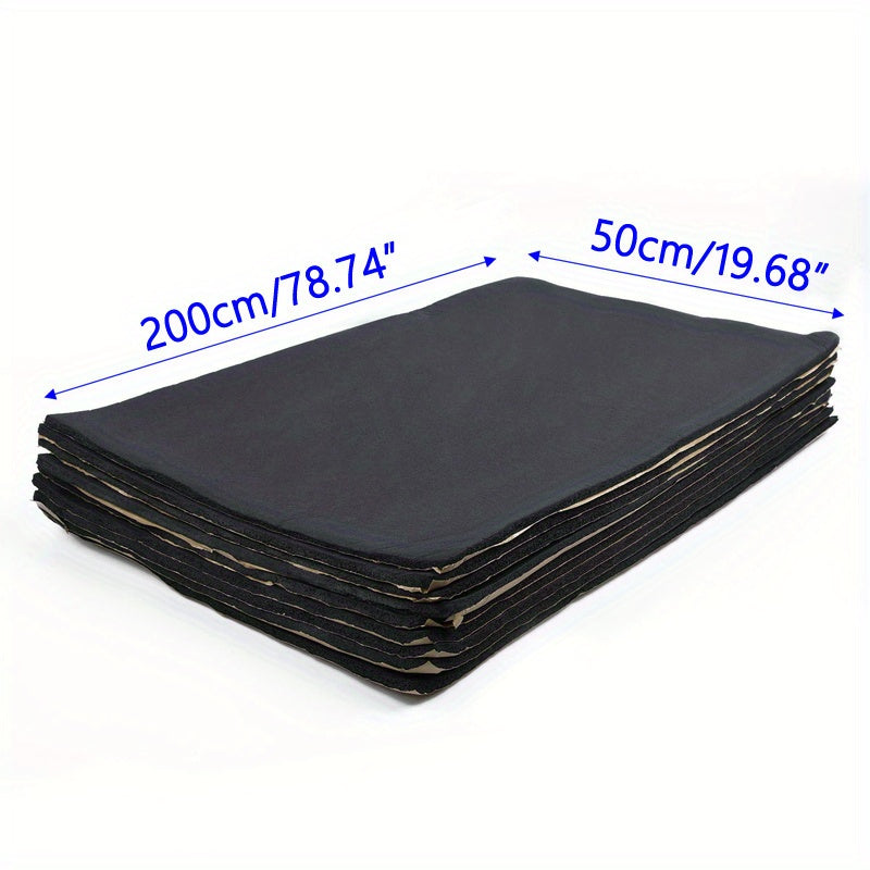 Large Fiberglass Car Hood Firewall Mat 200cm x 50cm Heat Insulation