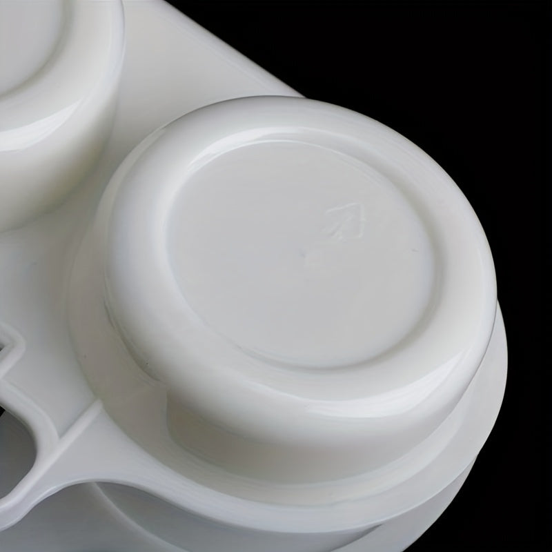 Plastic Egg Poacher 2-Cup Round Reusable Steamer for Breakfast and Omelettes