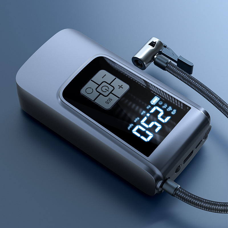 Portable Car Tire Inflator with Digital Display and LED Light