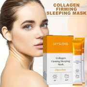20-Piece Collagen Sleep Facial Mask Set for Moisturizing Firming Brightening Skin