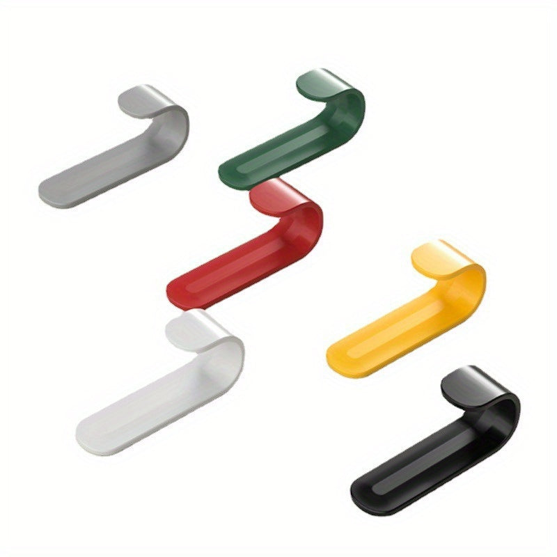 Plastic J-Shaped Hooks for Coats Hats and Bags Durable Damage-Free Storage