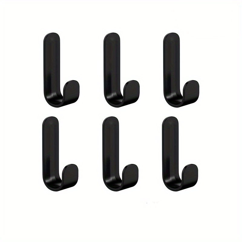 Plastic J-Shaped Hooks for Coats Hats and Bags Durable Damage-Free Storage