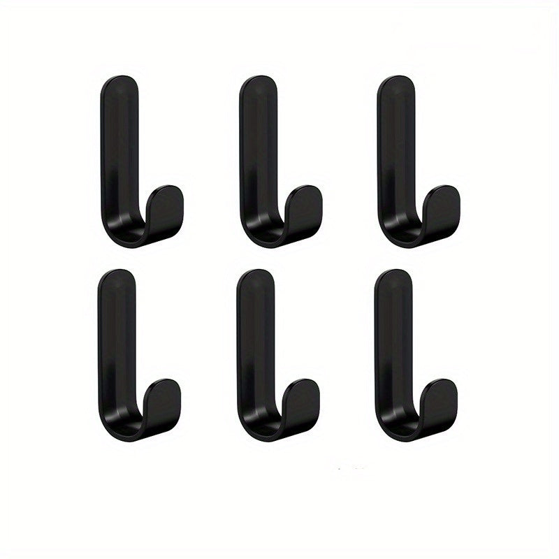 Plastic J-Shaped Hooks for Coats Hats and Bags Durable Damage-Free Storage