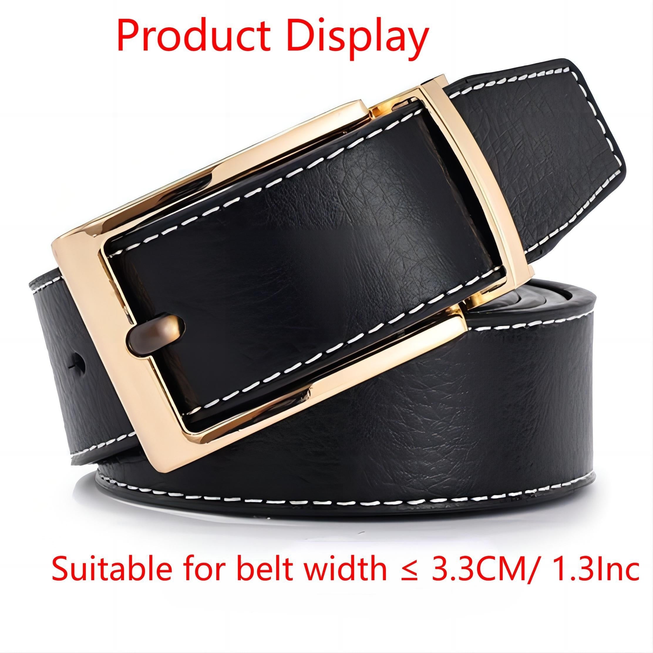 Adjustable Leather Belt Buckle for Pants and Belts 1.3-1.38 Inches