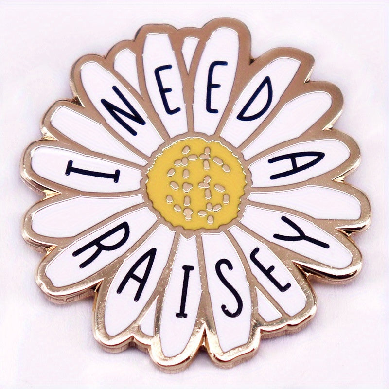 Ayollar uchun vintage Daisy Pin Brooch, nafis alloy hamshira aksessuari