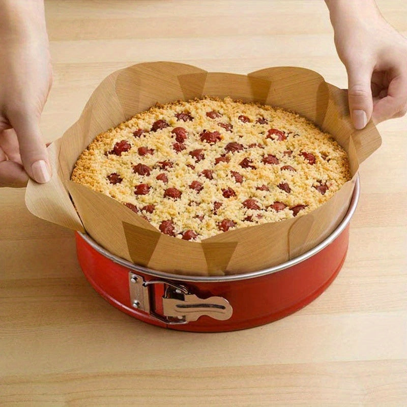 Reusable Teflon Baking Mat with Buckle Closure Non-Stick High Temp Resistant for Cake Pans