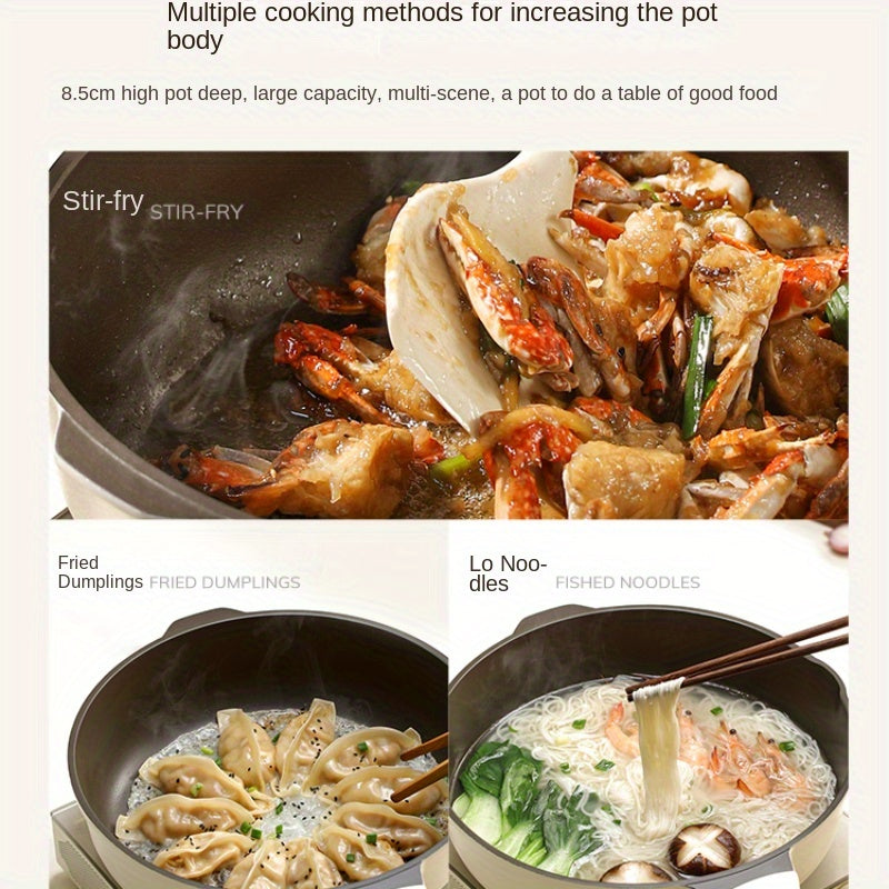 Mustahkam yopishqoq alyuminiy qozon - Steyk, tuxum va boshqa taomlarni tayyorlash uchun ideal - Pechda ishlatilishi mumkin, elektr va gaz plitalari bilan ishlaydi