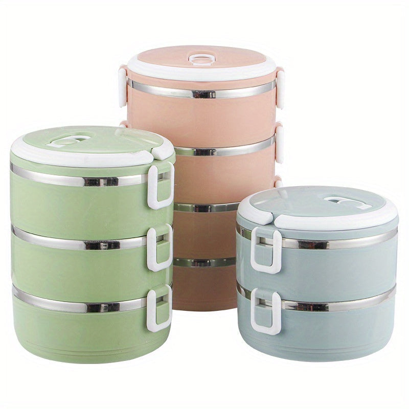 Insulated Stainless Steel Lunch Box Leakproof Bento with Pressure Relief Valve