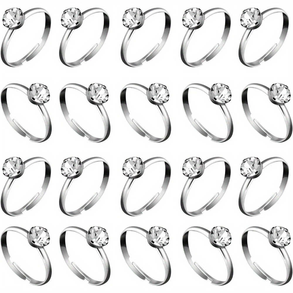 Set of 50 Alloy Rings for Brides Engagement Party Wedding Decor