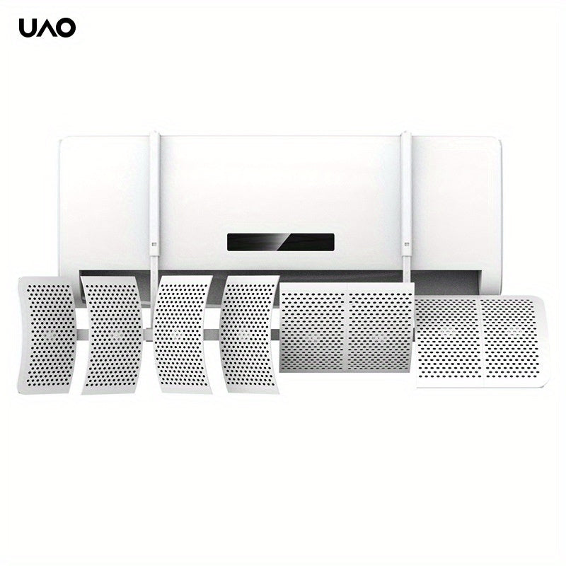 Universal Wall-Mounted Air Conditioner Wind Baffle Adjustable 8-Leaf Air Shield