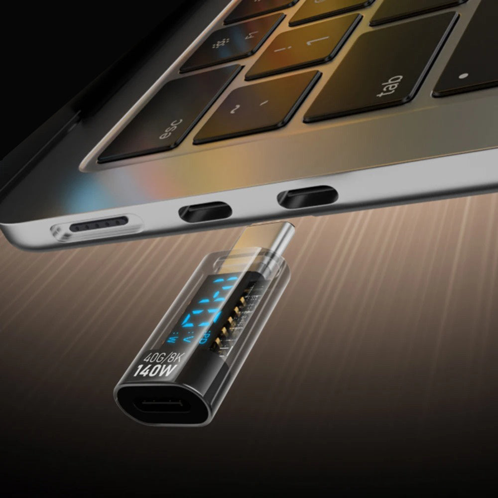 140W USB C Power Adapter with Digital Display for MacBook Samsung Laptop