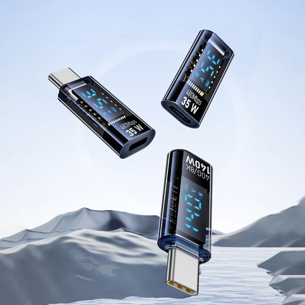 140W USB C Power Adapter with Digital Display for MacBook Samsung Laptop