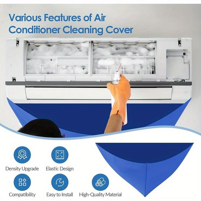 "Devorga o'rnatilgan mini split birliklari uchun muammosiz tozalash to'plami - Elektr energiyasi talab qilinmaydi, suvga chidamli dizayn - Uy va ofis foydalanishi uchun ideal"