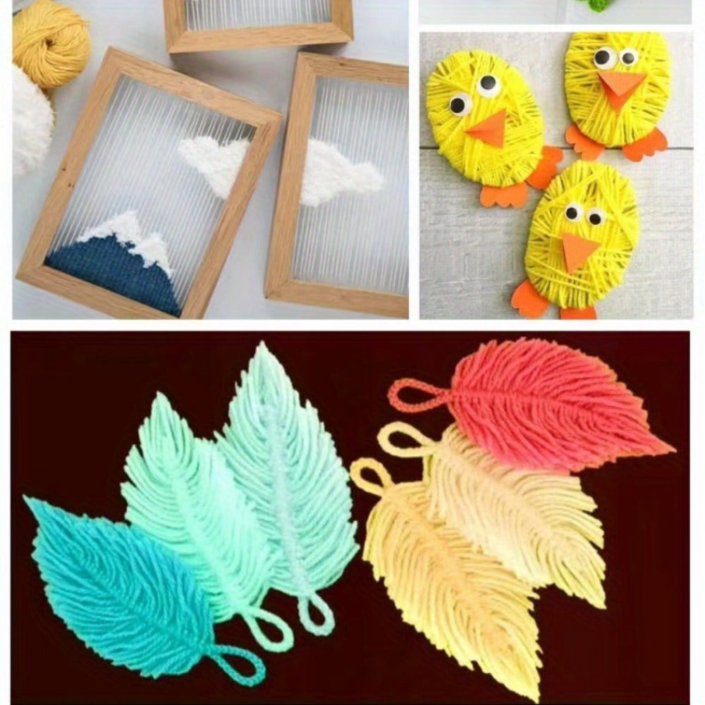 14/24 Twisted Yarn in Mixed Color for DIY Crafts Sewing Weaving Scarves Hats