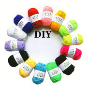 14/24 Twisted Yarn in Mixed Color for DIY Crafts Sewing Weaving Scarves Hats