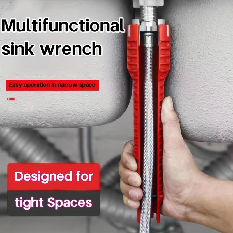Adjustable Wrench Set for Bathroom and Kitchen Maintenance, Compact, Versatile