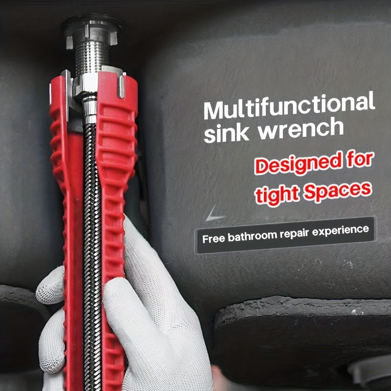 Adjustable Wrench Set for Bathroom and Kitchen Maintenance, Compact, Versatile