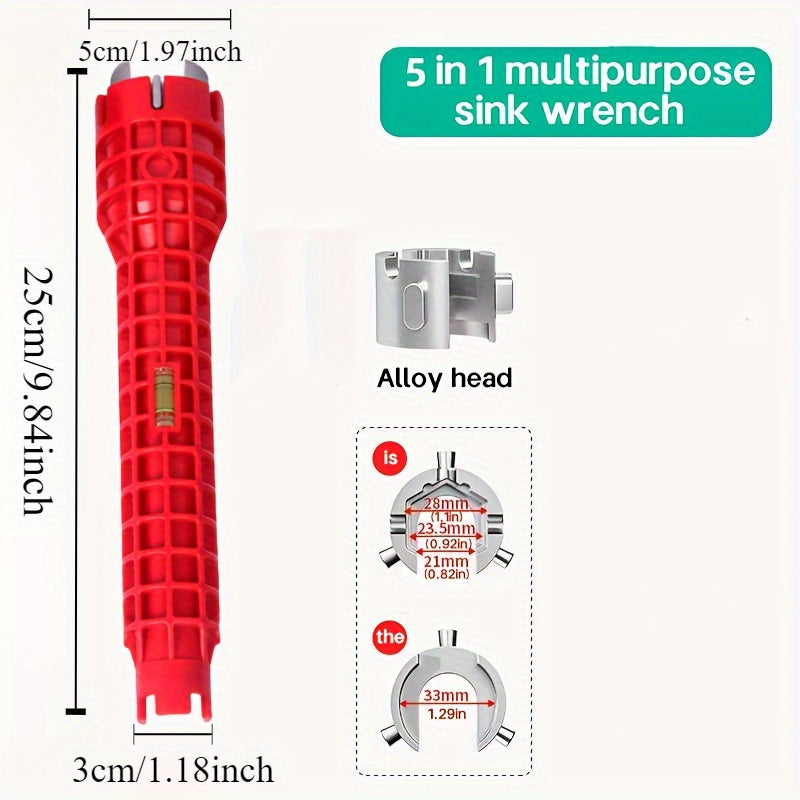 Adjustable Wrench Set for Bathroom and Kitchen Maintenance, Compact, Versatile