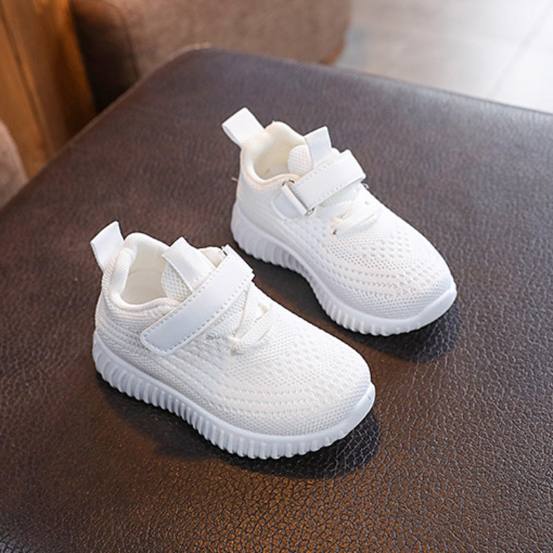 Kids Breathable Sneakers with TPR Sole for Running Tennis and Fitness