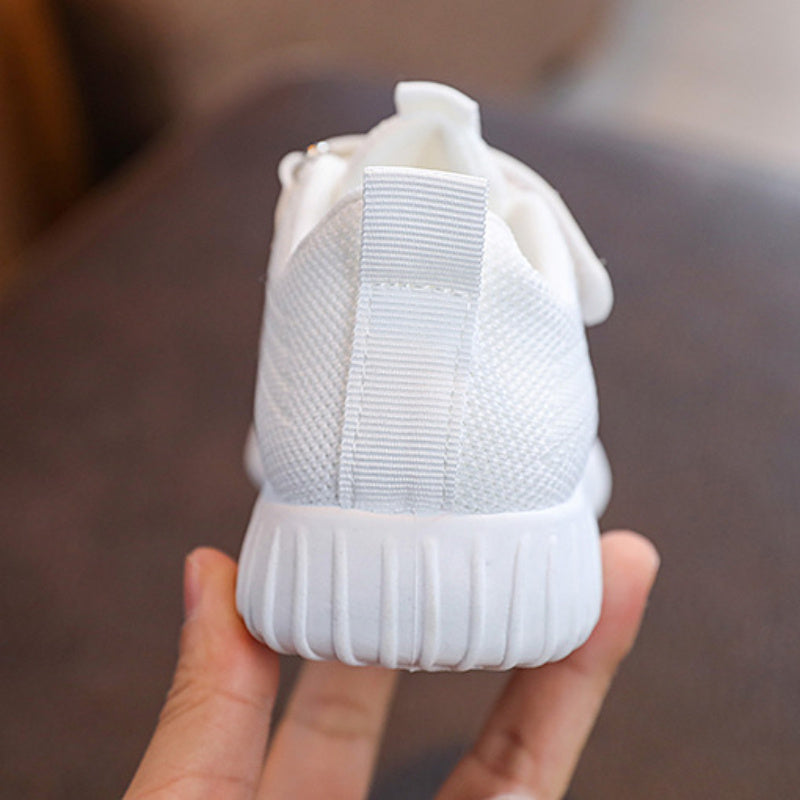 Kids Breathable Sneakers with TPR Sole for Running Tennis and Fitness