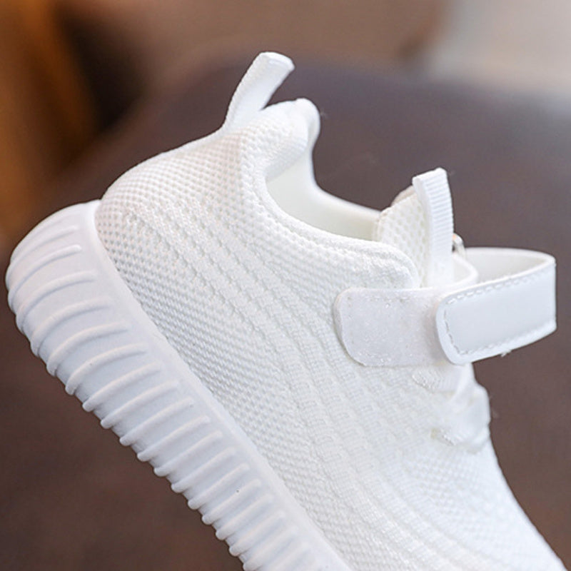 Kids Breathable Sneakers with TPR Sole for Running Tennis and Fitness