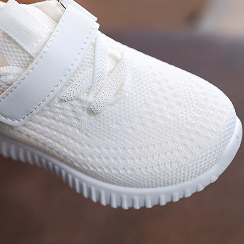 Kids Breathable Sneakers with TPR Sole for Running Tennis and Fitness