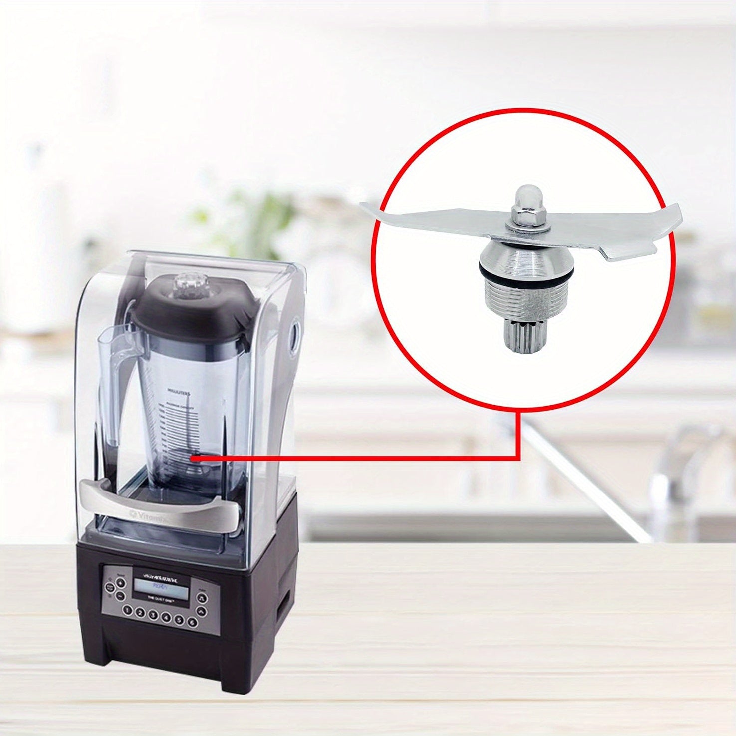 Лезвие для напитков Blender Station для Vitamix 15990 Quiet One Series 2 Leaf Barboss - 32/64oz соковыжималка - Запчасти и аксессуары для мелкой кухонной техники