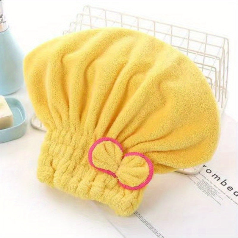 Microfiber Hair Dryer Hood Bow Travel Bath Accessory for Rv Family