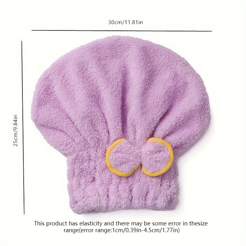 Microfiber Hair Dryer Hood Bow Travel Bath Accessory for Rv Family