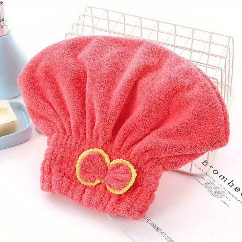 Microfiber Hair Dryer Hood Bow Travel Bath Accessory for Rv Family