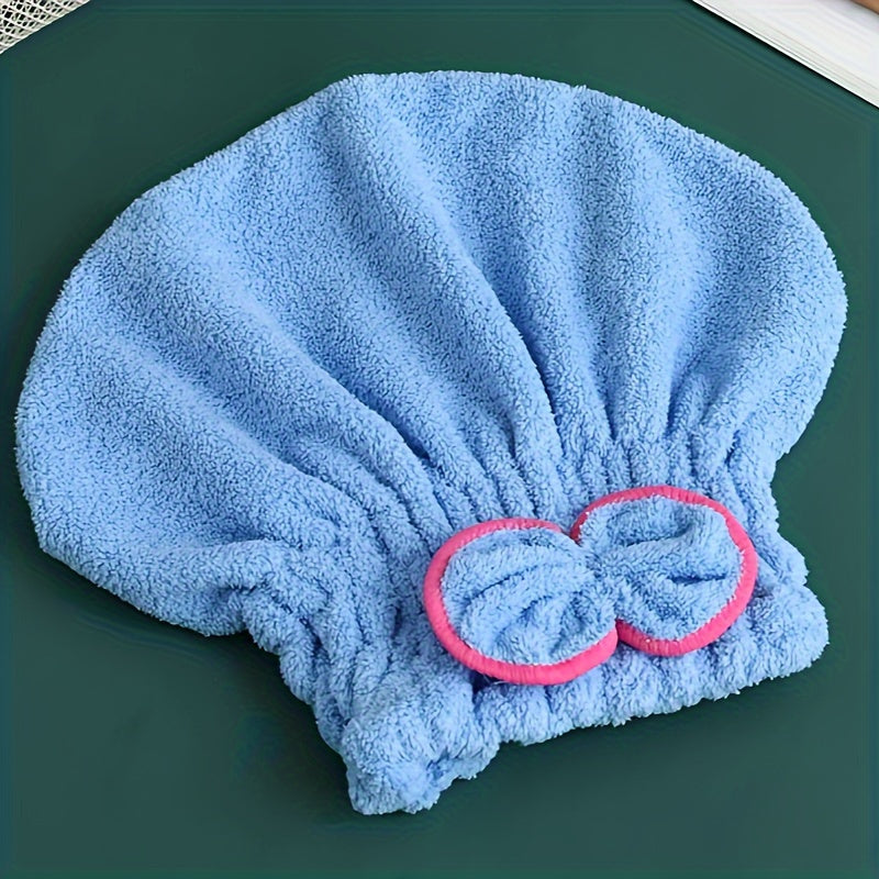 Microfiber Hair Dryer Hood Bow Travel Bath Accessory for Rv Family