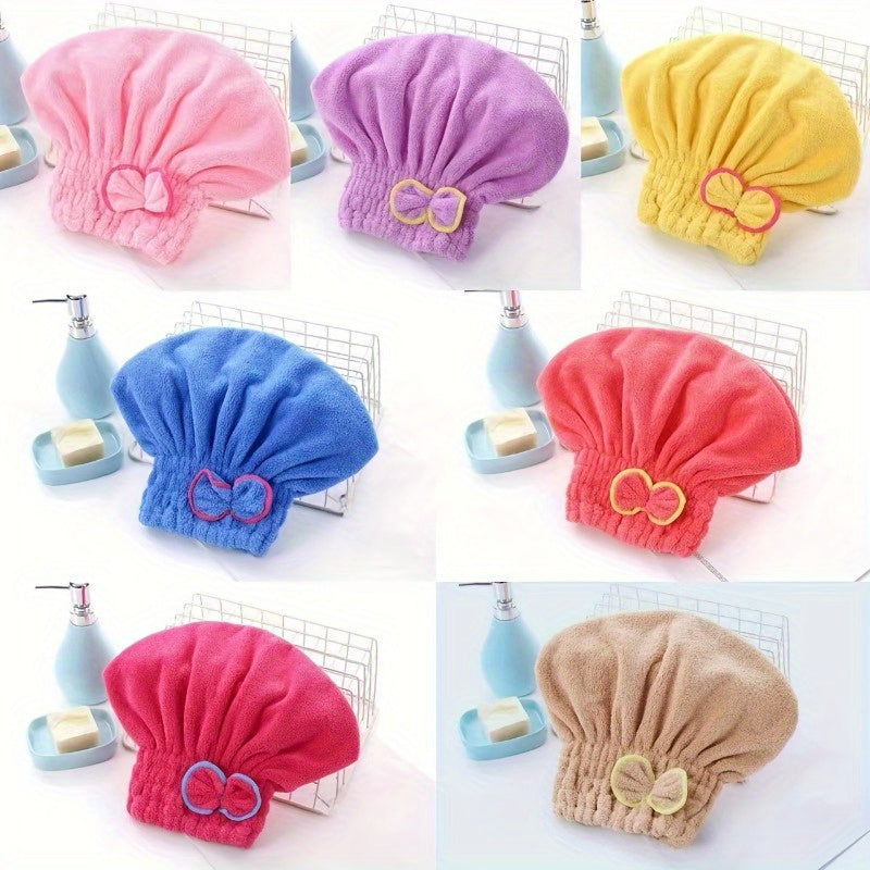 Microfiber Hair Dryer Hood Bow Travel Bath Accessory for Rv Family