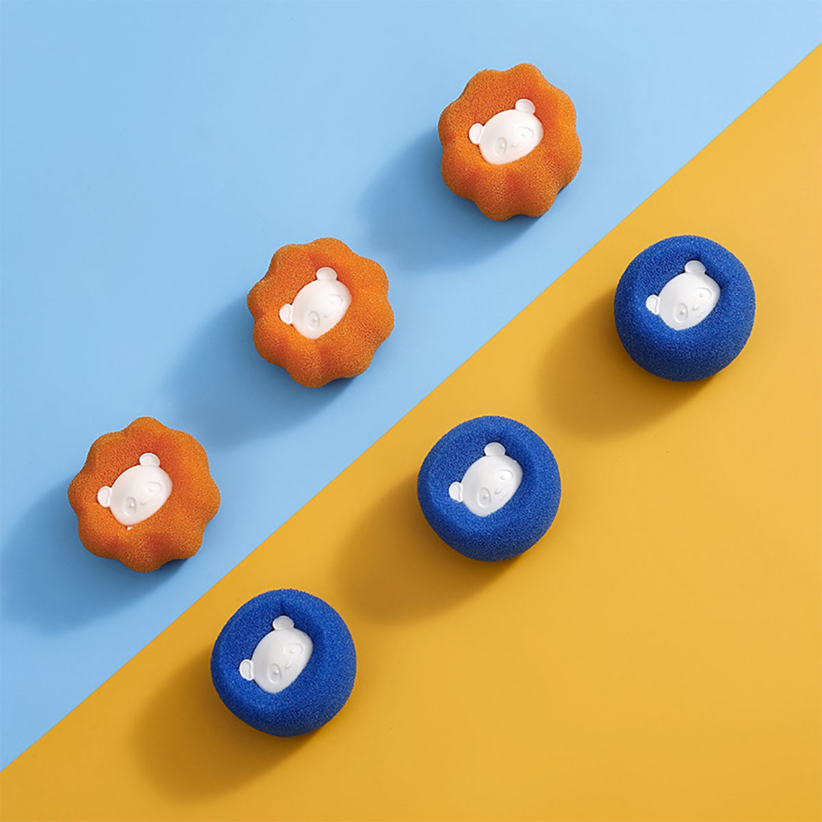 Многоразовые шарики для удаления шерсти домашних животных, ловушки для катышков для стиральных машин, упаковка 6