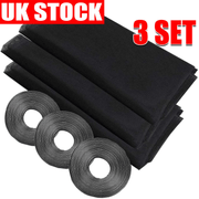 Paquete de 3 mosquiteras adhesivas para ventanas con malla invisible y cinta de bricolaje