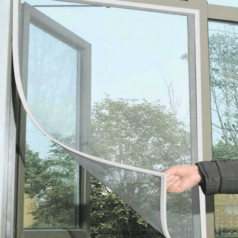 Paquete de 3 mosquiteras adhesivas para ventanas con malla invisible y cinta de bricolaje