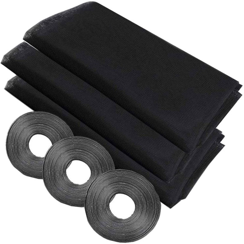 Paquete de 3 mosquiteras adhesivas para ventanas con malla invisible y cinta de bricolaje