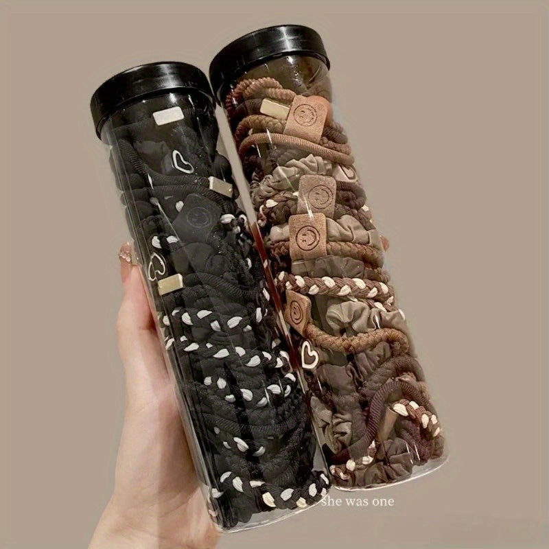 Elastic Knit Hair Ties for Women Set Ponytail Hair Bands Stylish Hair Accessories