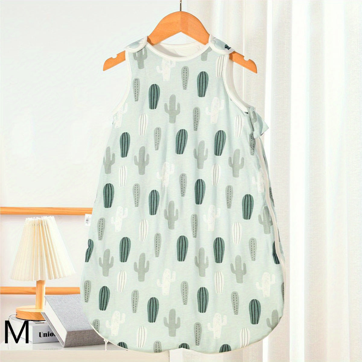 Bolalar uchun uyqu sumkasi, qo'ymaydigan paxta bambuk, 3 yoshgacha, hayvonlar bosimi, ikki tomonlama yivli zippersi bilan