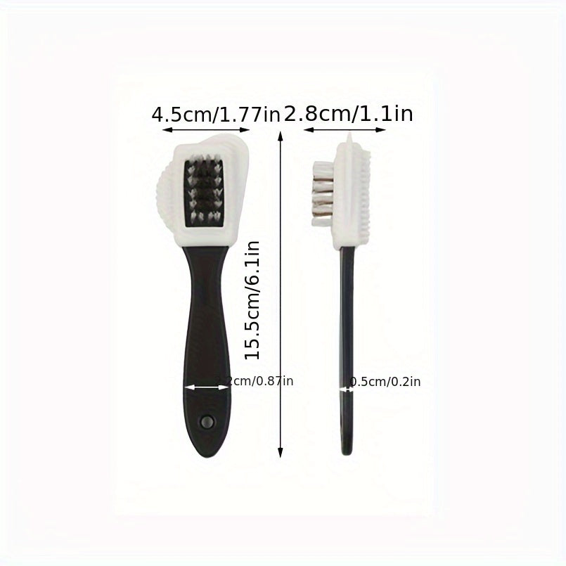 Unisex Suede Leather Shoe Brush Set 3-in-1 Nubuck Cleaning Kit