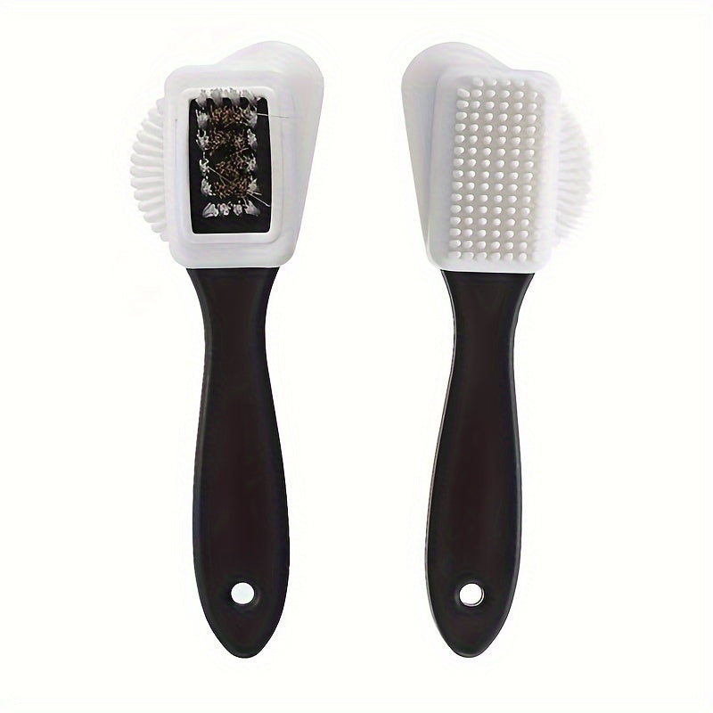 Unisex Suede Shoe Brush Set 3-in-1 Multi-Sided Cleaning for Nubuck Leather
