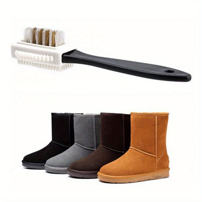 Unisex Suede Leather Shoe Brush Set 3-in-1 Nubuck Cleaning Kit