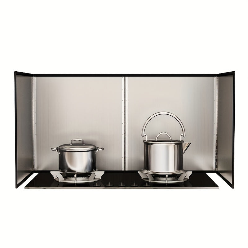 Stainless Steel Kitchen Splash Guard for Stove Top Oil Heat Protection